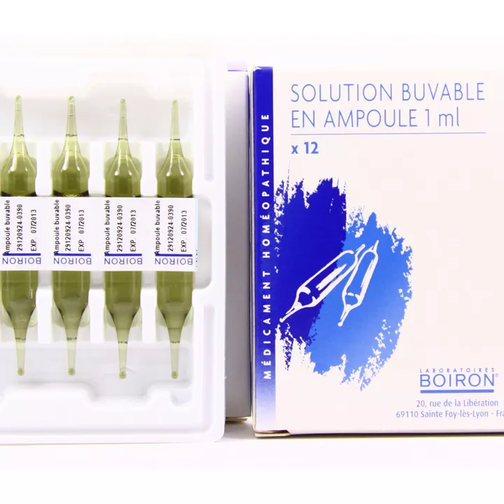 Complex homeopathic medicine in drinkable ampoules Boiron