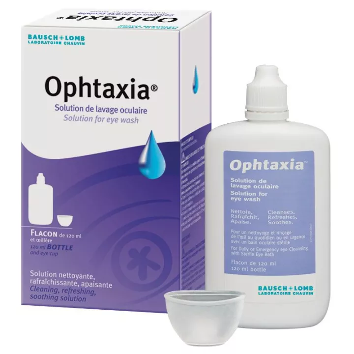 Ophtaxia Lavage Oculaire Bausch & Lomb 100 ml en pharmacie en ligne