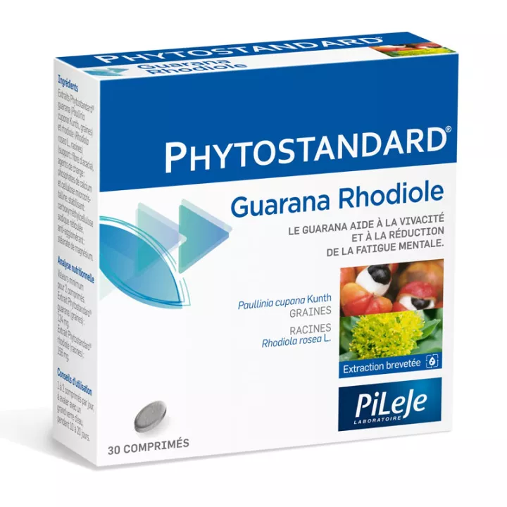 Pileje Phytostandard Guarana Rhodiola 30 Tabletten
