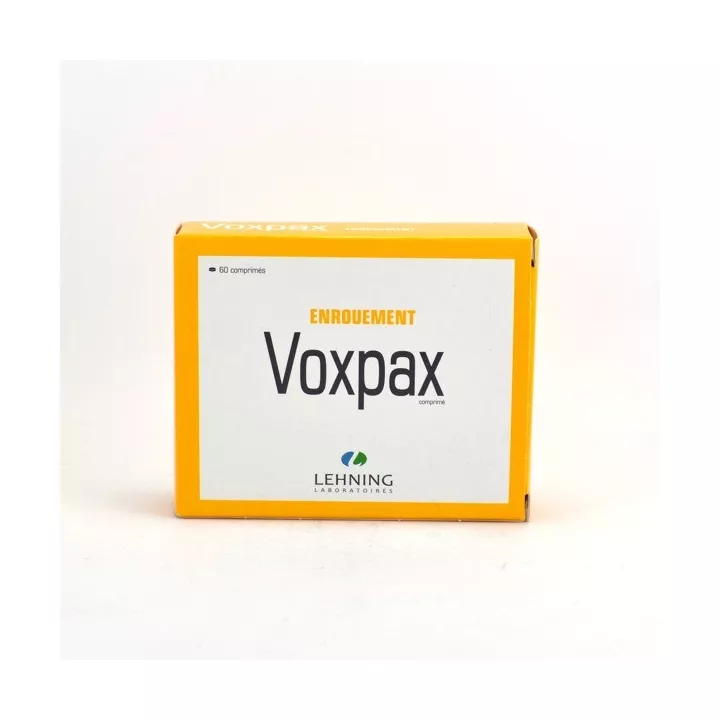 VOXPAX Lehning raucedine laringite 60 compresse