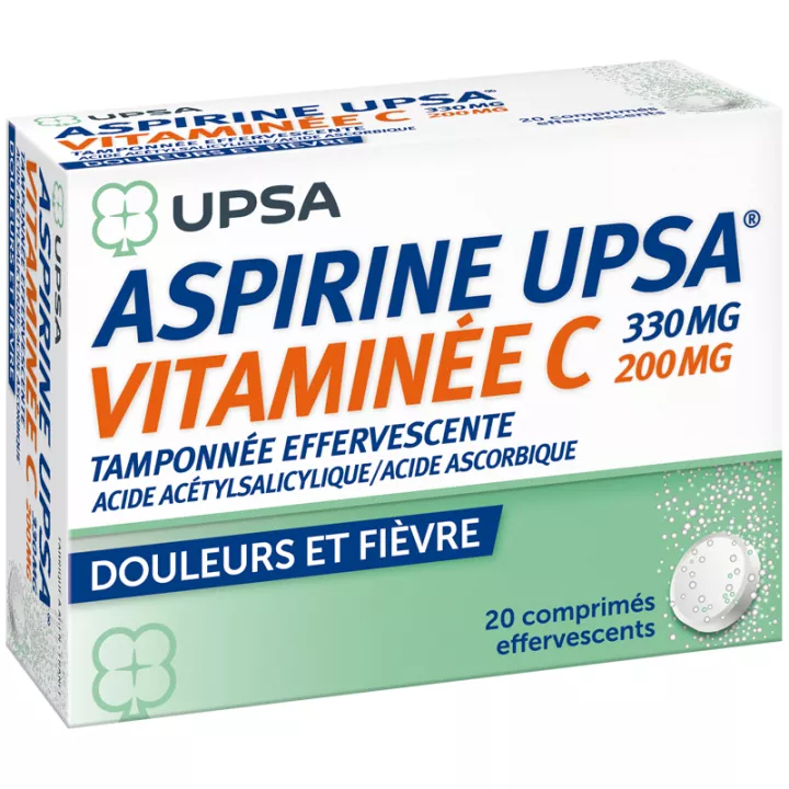 ASPIRINE VIT C UPSA COMPRIMES EFFERVESCENTS 20