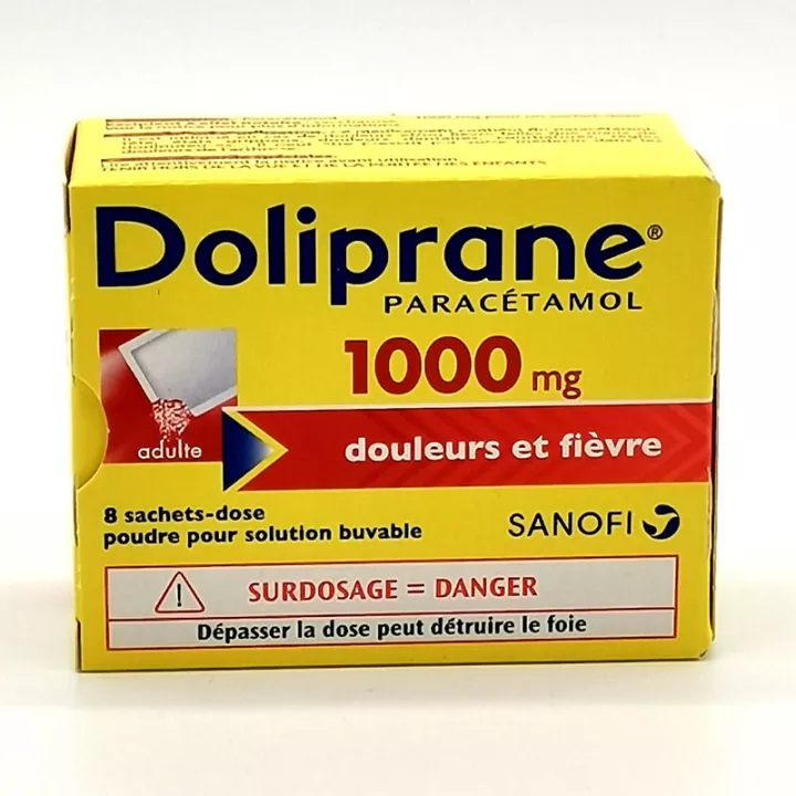 DOLIPRANE 1 000MG SACHETS 8    