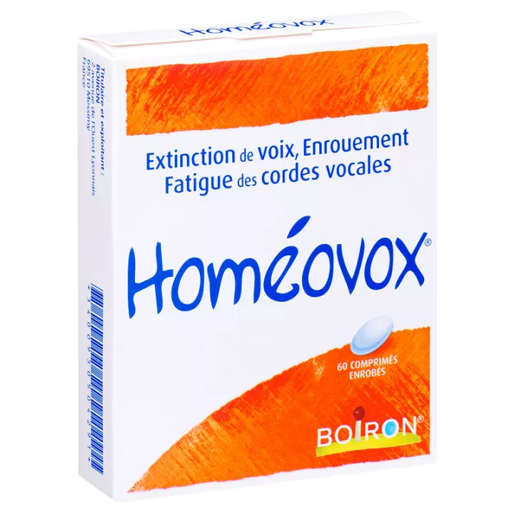 HOMEOVOX 60 CP HOMEOPATHIE BOIRON