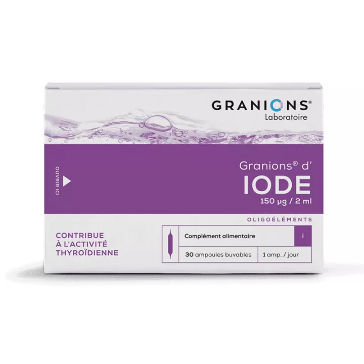 Granions Iodine Trace Element 30 Питьевые флаконы