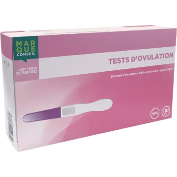 Marque Conseil Teste de Ovulação x10