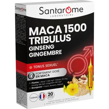 Santarome Maca 1500 Tribulus Ginseng Zenzero Tonico Sessuale