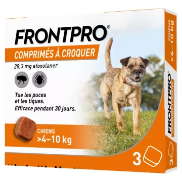 FRONTPRO Afoxolaner 28mg Cão 4-10kg