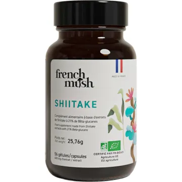 French Mush Shiitake BIO Inmunidad y Digestión 56 cápsulas