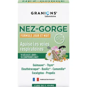 Granions Nez Gorge 10 capsules + 10 tablets Phytotherapy