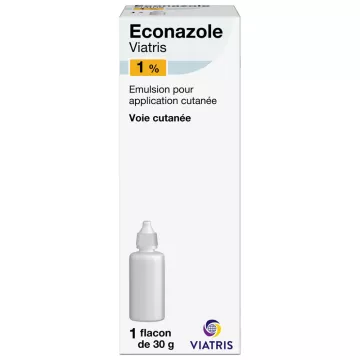 Econazol 1% Mylan antimicótico emulsión frasco 30g