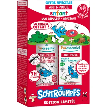 Puressentiel Anti-Piqu Duo Repellent + Soothing Set for Children Smurfs