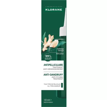 Klorane Lotion Antipelliculaire Traitement Anti-démangeaisons Galanga 100 ml