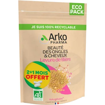 Arkocapsulas Levedura de Béquer Unhas e Cabelos Beleza biológica