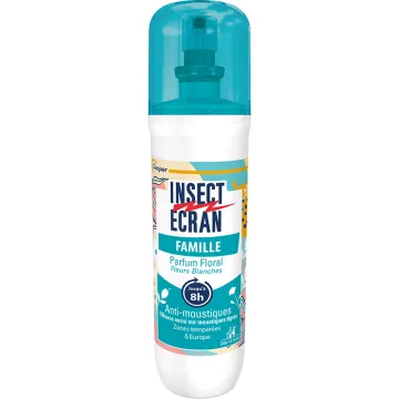 Muggenwerend middel voor het hele gezin, bloemengeur, Insect Ecran-spray, 100 ml