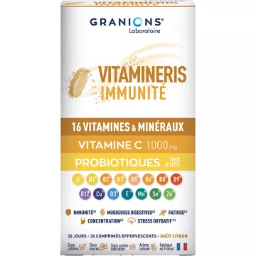 Шипучие таблетки Granions Vitamineris Immunité 1000 мг