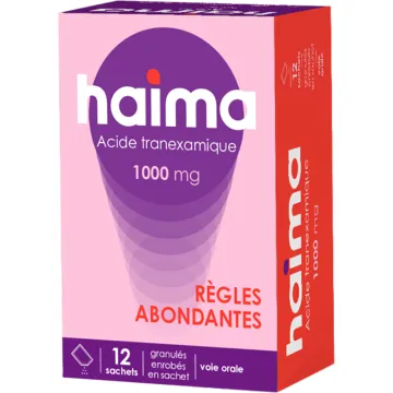 Haima 1000 mg - Mestruazioni abbondanti - 12 bustine