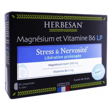 Herbesan Magnesium B6 Verlängerte Freisetzung 30 Tabletten
