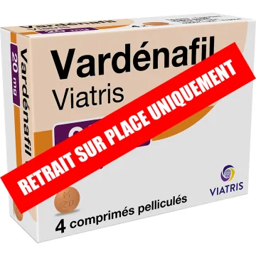 Vardenafil 20 mg Viatris Traitement Érectile comprimés