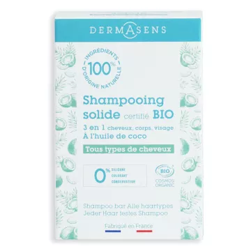 Dermasens Biologische vaste shampoo voor alle haar 60g