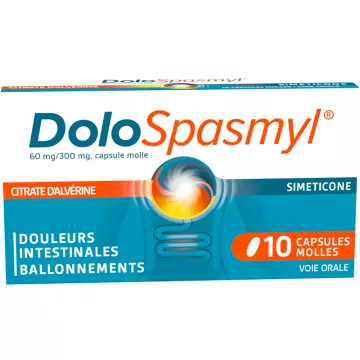 DoloSpasmyl Alverine Simeticona Digestivo Antiespasmódico 10 cápsulas
