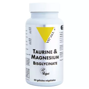 Vitall + Taurine en Magnesium Bisglycinaat 60 Capsules