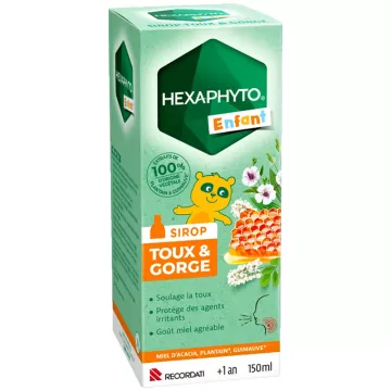 HexaPhyto Xarope para a tosse e garganta para crianças 150 ml