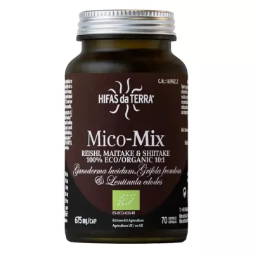 Hifas da Terra Mico-Mix Sinergia di 3 funghi 70 capsule