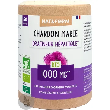 Nat & Form Cardo mariano biologico 200 capsule vegetali Eco
