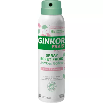 Ginkor Frais Spray Effet Froid Jambes Légères