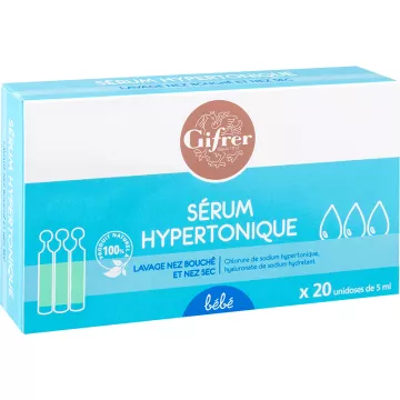 Gifrer Physiologica Sérum Hypertonique Unidoses x20