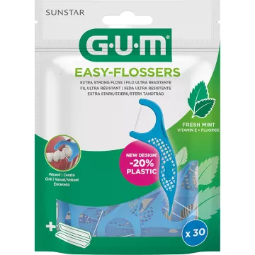 Sunstar Gum Easy Flossers Wire Holder Waxed Minted