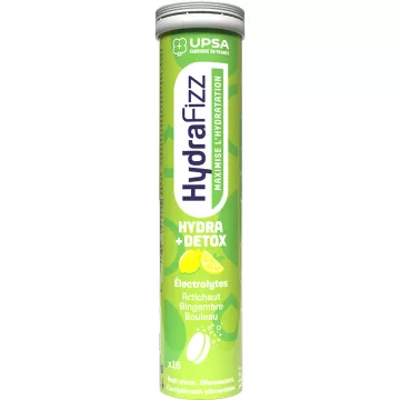 UPSA Hydrafizz Hydra + Détox 16 effervescent tablets