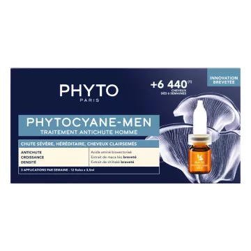 Phytocyane-Men Behandlung gegen fortschreitenden Haarausfall Mann 12x5ml