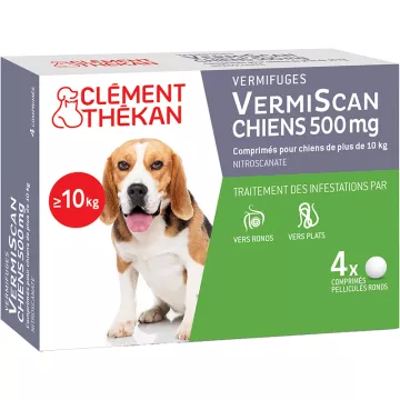 VermiScan Scanil Perro Vermífugo Clément Thékan 4 Comprimidos