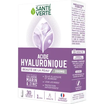 Acide Hyaluronique Santé Verte 30 Comprimés