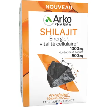 Arkogélules Shilajit Энергия и жизнеспособность клеток