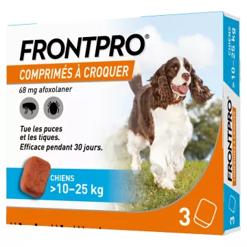 ФРОНТПРО Афоксоланер 68 мг для собак 10-25 кг