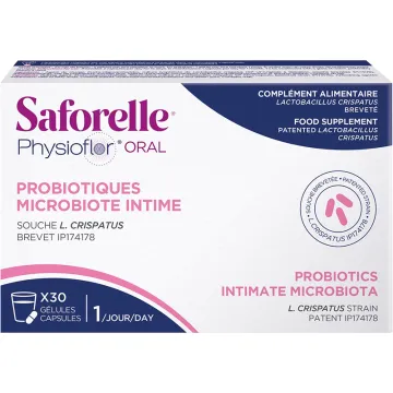 Physioflor Saforelle Probióticos Orales 30 Cápsulas