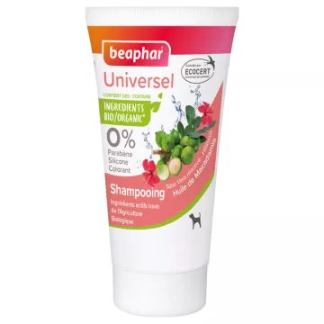 Shampoo Beaphar Universal com Extratos Naturais de Macadâmia e Hibisco 200ml