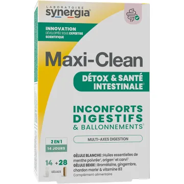 Détox & Santé Intestinale Maxi-Clean Synergia 14+28 gélules