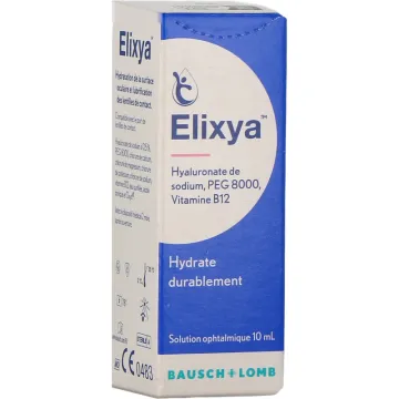 Elixya Colirio Hidratante con Vitamina B12, 10 ml