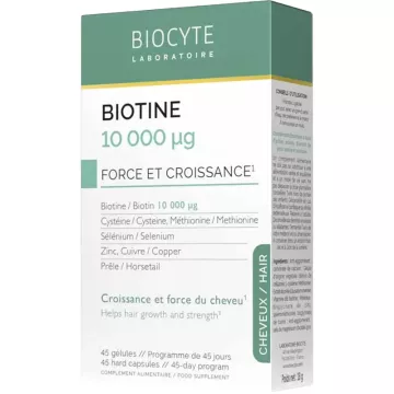 Biocyte Biotine 10000 µg Haarkracht & Groei 45 capsules