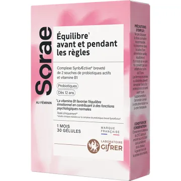 Sorae Balance Before and During the Period 30 capsules