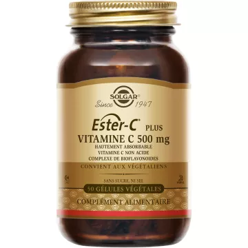 Solgar Ester-C Plus Vitamina C 500 mg 50 cápsulas vegetales