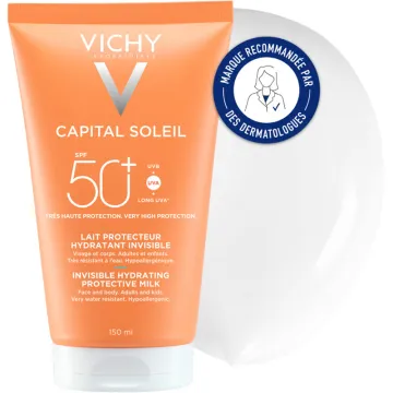 Vichy Capital Soleil Unsichtbare Feuchtigkeitsmilch SPF50+ 150 ml