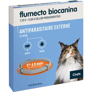 Collare per gatti con protezione di lunga durata Flumecto Biocanina 