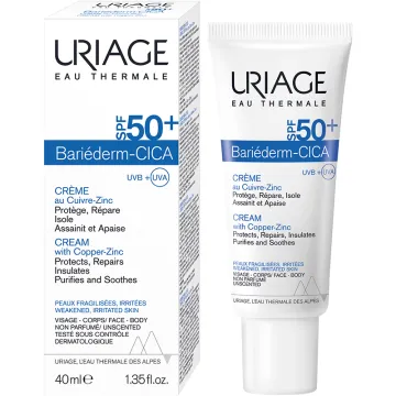 Uriage Bariederm-Cica Защитный восстанавливающий крем spf50+