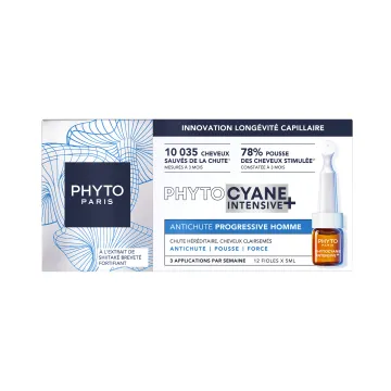 Phytocyane Intensive+ Progressieve behandeling tegen haaruitval voor mannen 12x5 ml