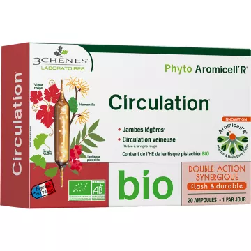 3 Chênes Phyto Aromicell R Bio Circulation phials
