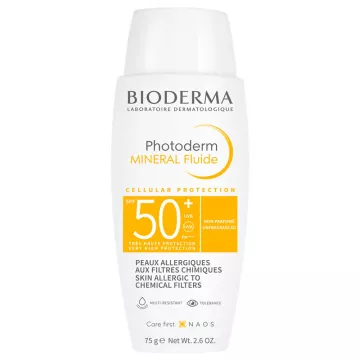 Bioderma Photoderm Минеральный флюид SPF50+ для аллергической кожи 75г